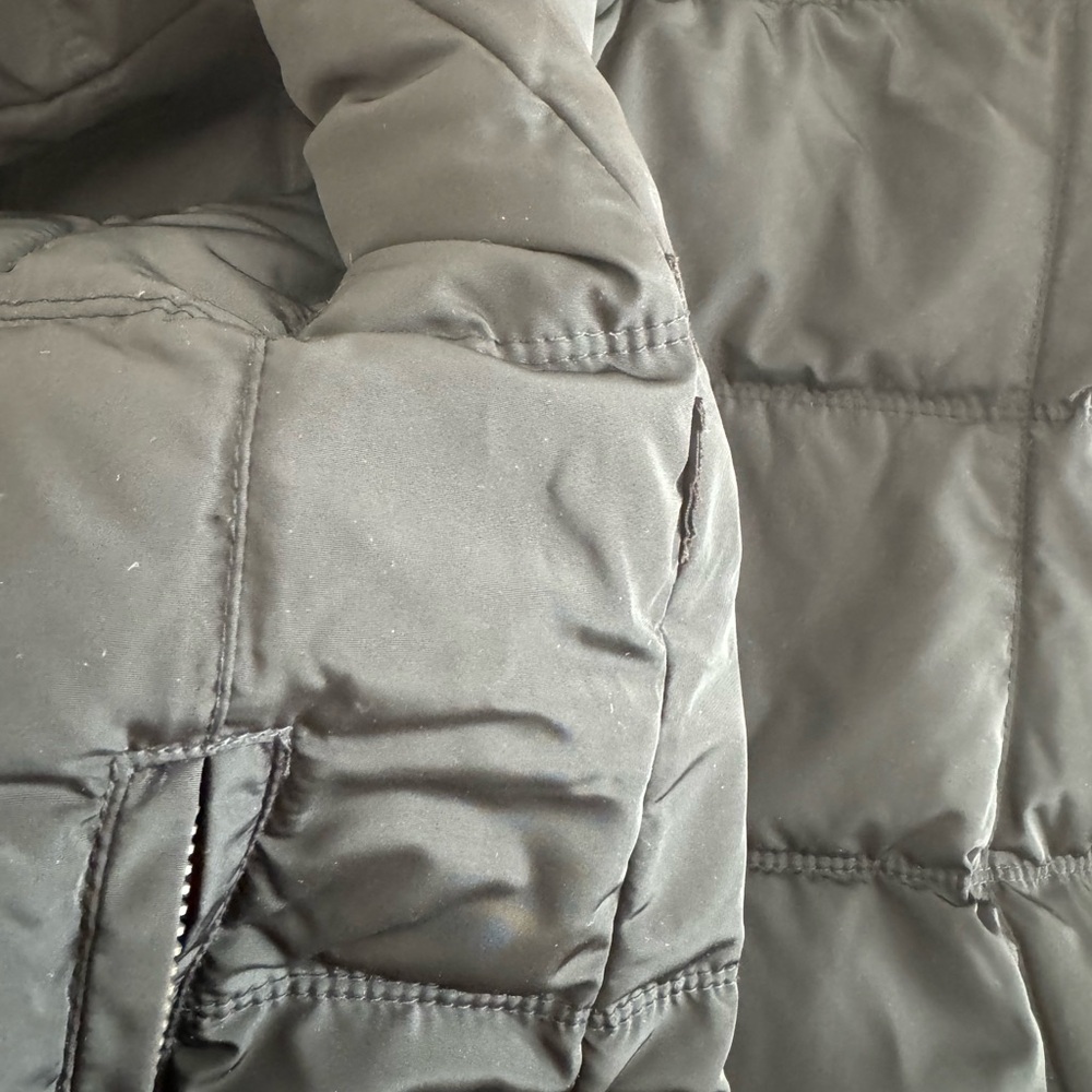 Zara Basic Black Puffer Coat Small - image 2